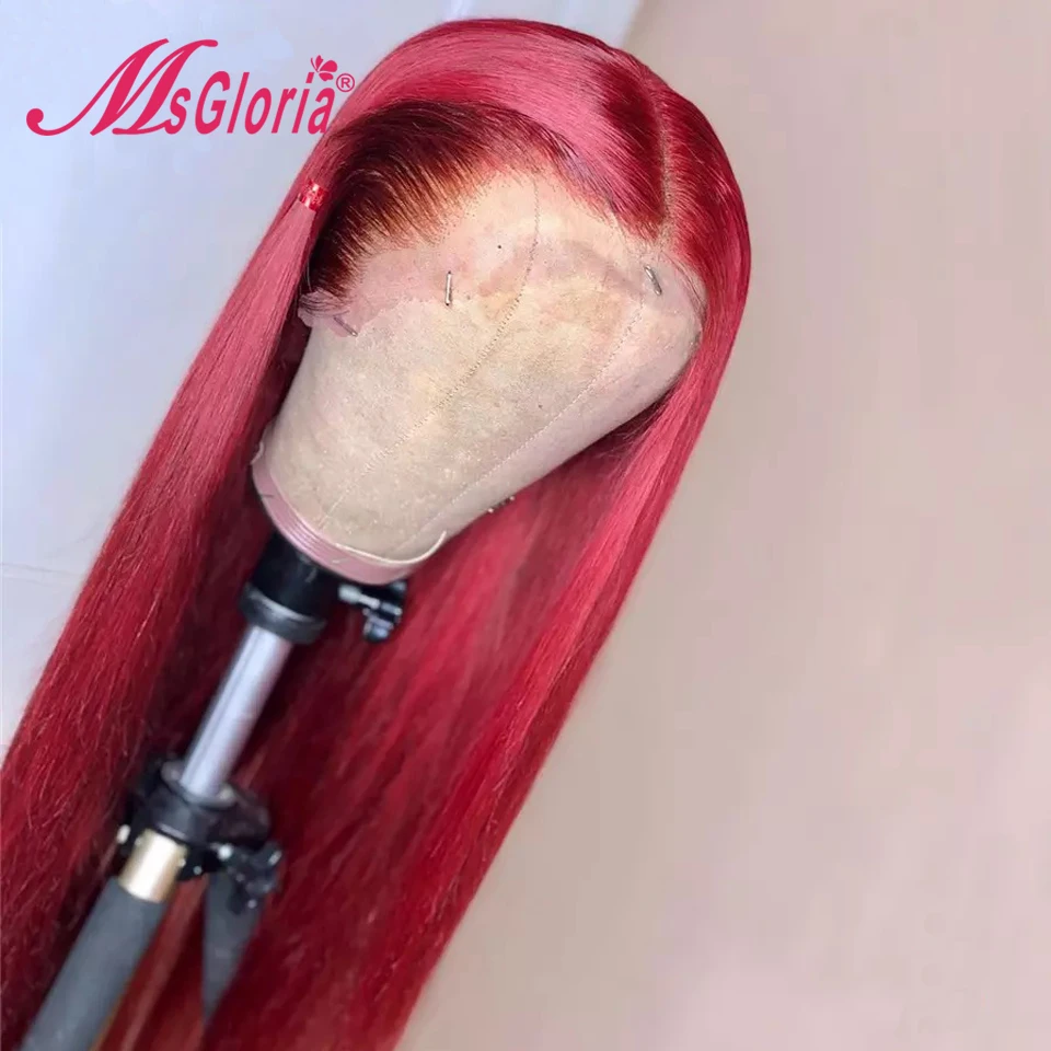 Имбирь оранжево-Цветной Вьющиеся парики из натуральных волос для Для женщин 150