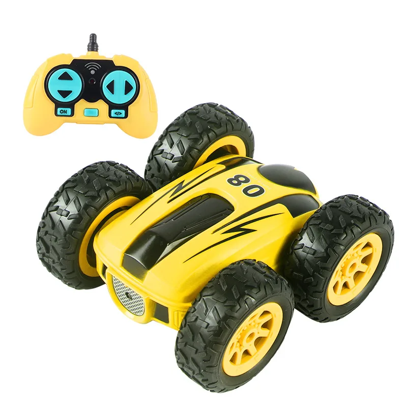 

New RC Stunt Car Drift Double-Sided Bounce 2.4G 4CH Remote Control Rock Crawler Roll 360 Degree Flip Robot Toys For Kids Gift