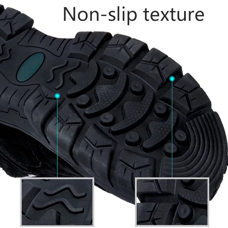 Мужские зимние защитные ботинки сохраняют тепло рабочие водонепроницаемые