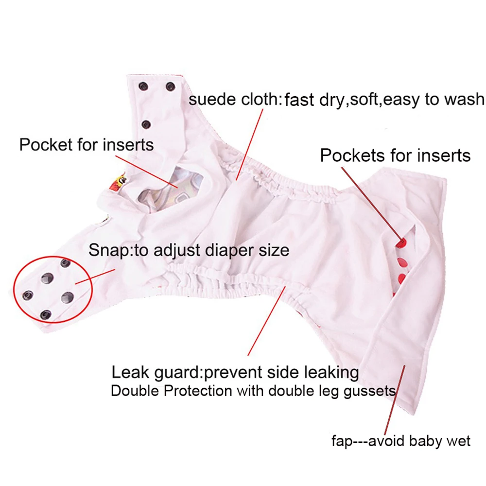 VEJYO 2 шт./лот моющиеся тканевые карманные подгузники детские ПУЛ