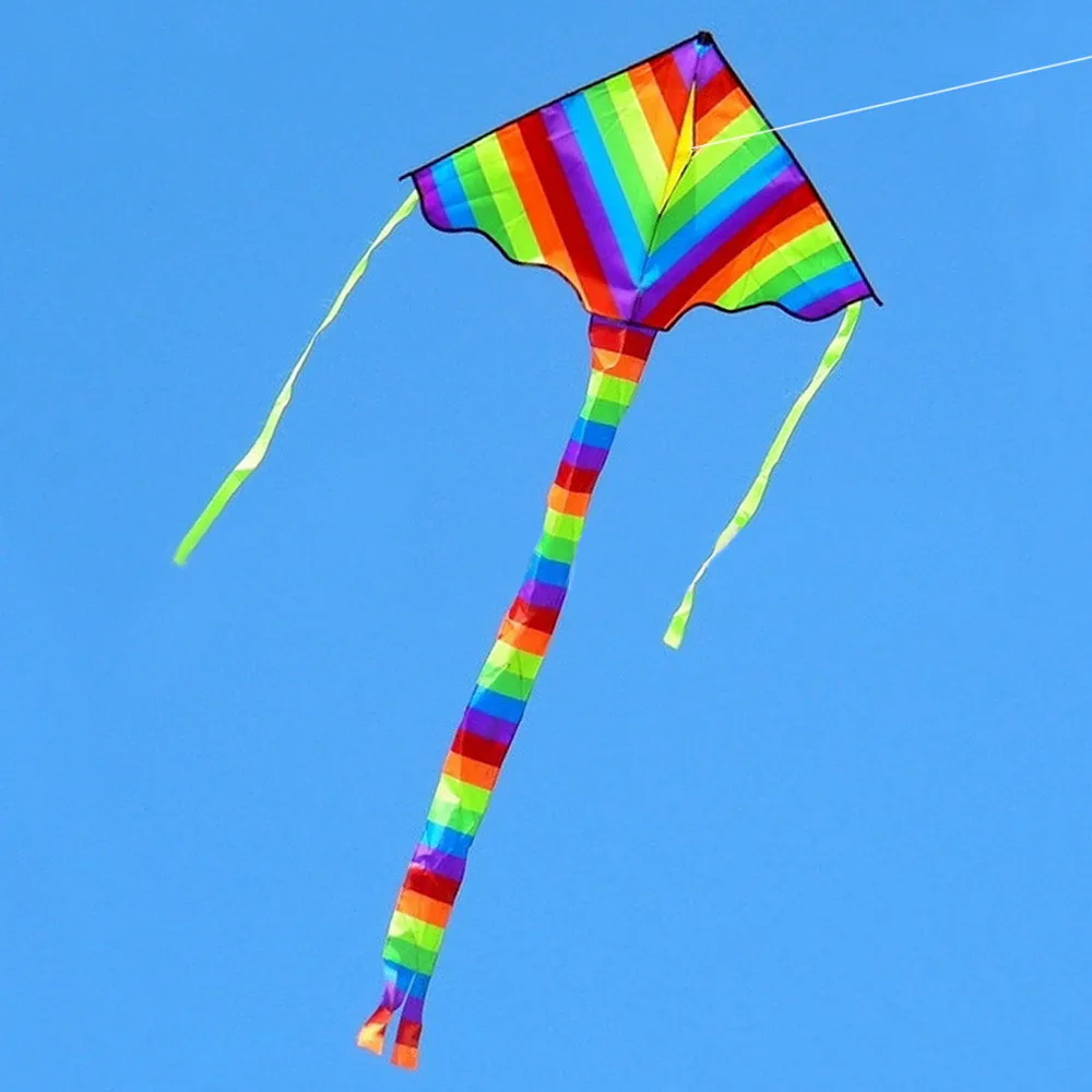 Воздушные змей Rainbow Delta для детей и взрослых Большой Летающий лайнер с длинным
