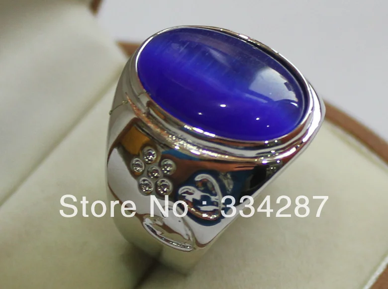 Красивое голубое дважды в форме сердца stoneite “кошачий глаз” из опалового камня