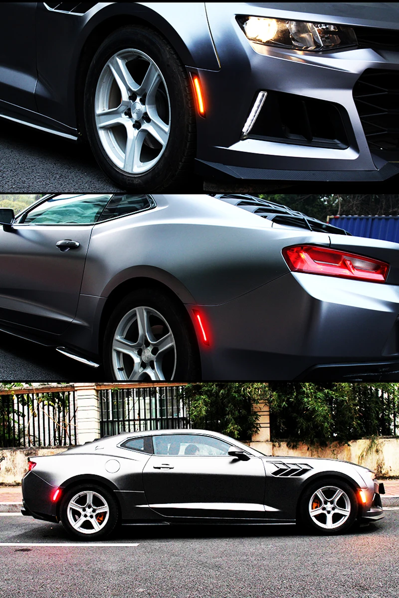 IJDM дымовая линза Янтарный/Красный Полный светодиодный боковой габаритный фонарь