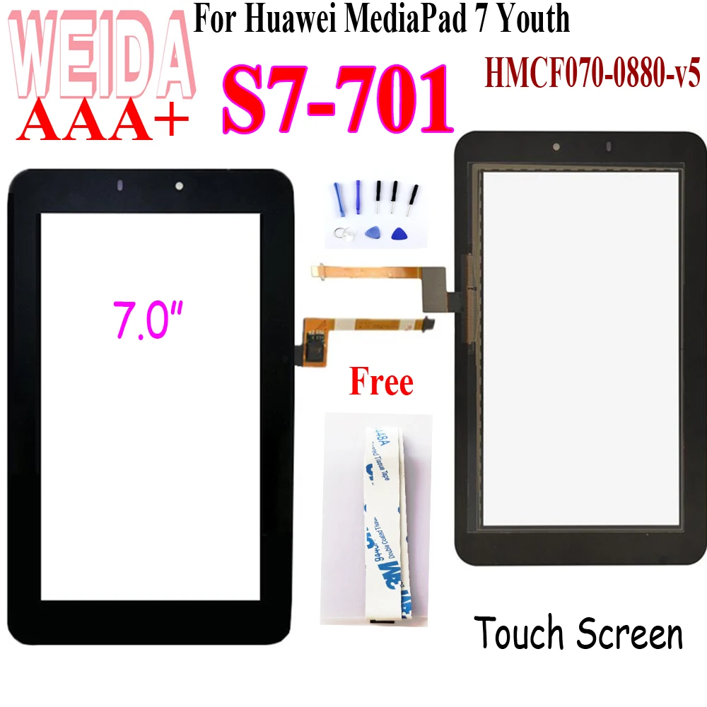 

7-дюймовый сенсорный экран для Huawei MediaPad 7 Youth S7-701, S7-701U, S7-701W
