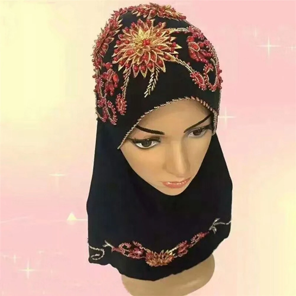 

Fashion Arabic Hijab Muslim Long Scarf Rhinestone Women Lady Muslim Wrap Style Hijab