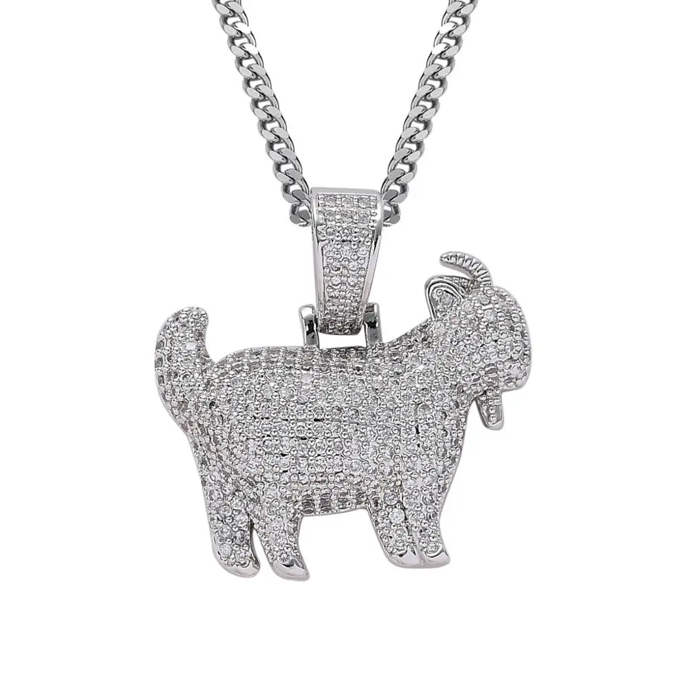 Модное ожерелье MATHALLA с подвеской в виде козы очаровательное сверкающее