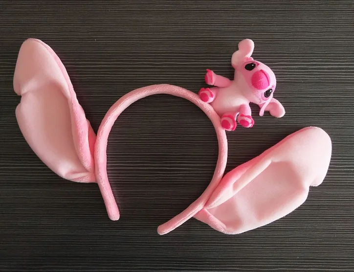 Новый милый костюм Лило Ститч с розовыми ушками повязка на голову для косплея