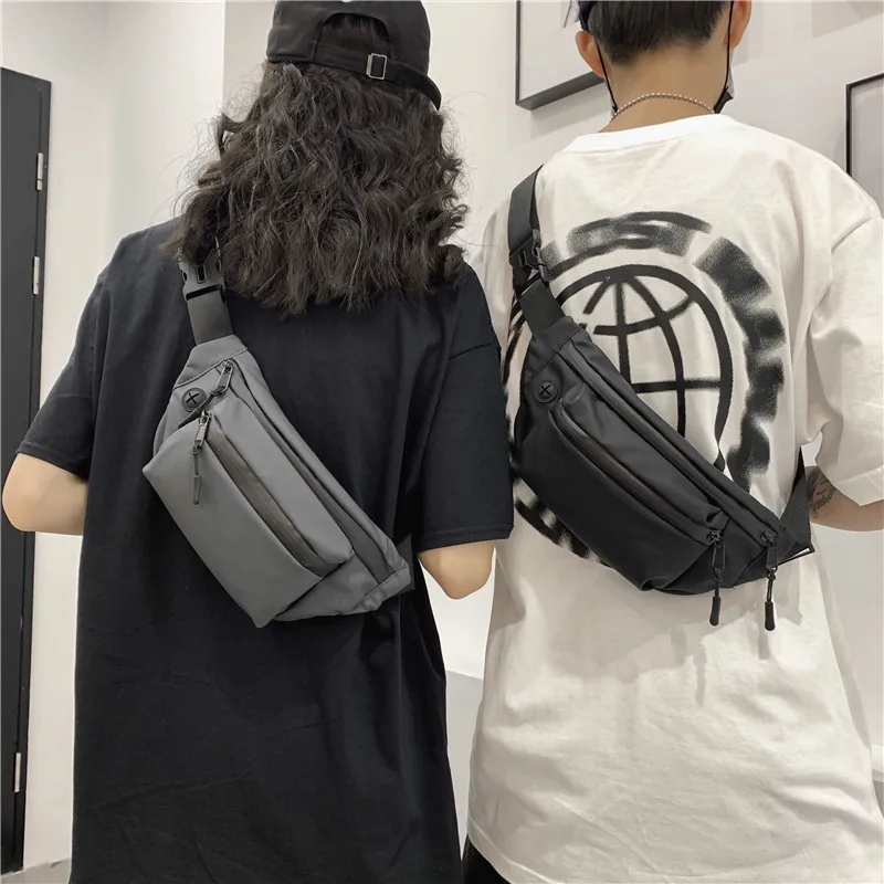 

Модный вместительный рюкзак-мессенджер для мужчин и женщин, новинка 2021, трендовая поясная сумка, удобная нагрудная сумка на одно плечо для п...