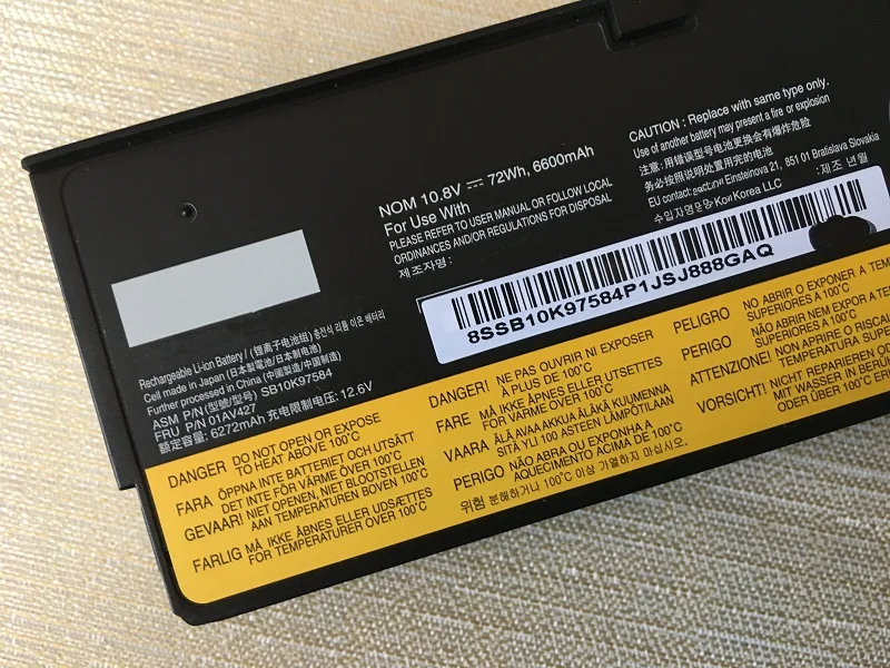 supstone 72wh original 01av427 01av423 01av425 sb10k97584 sb10k97597 battery for lenovo thinkpad t470 t480 t570 t580 p51s p52s free global shipping