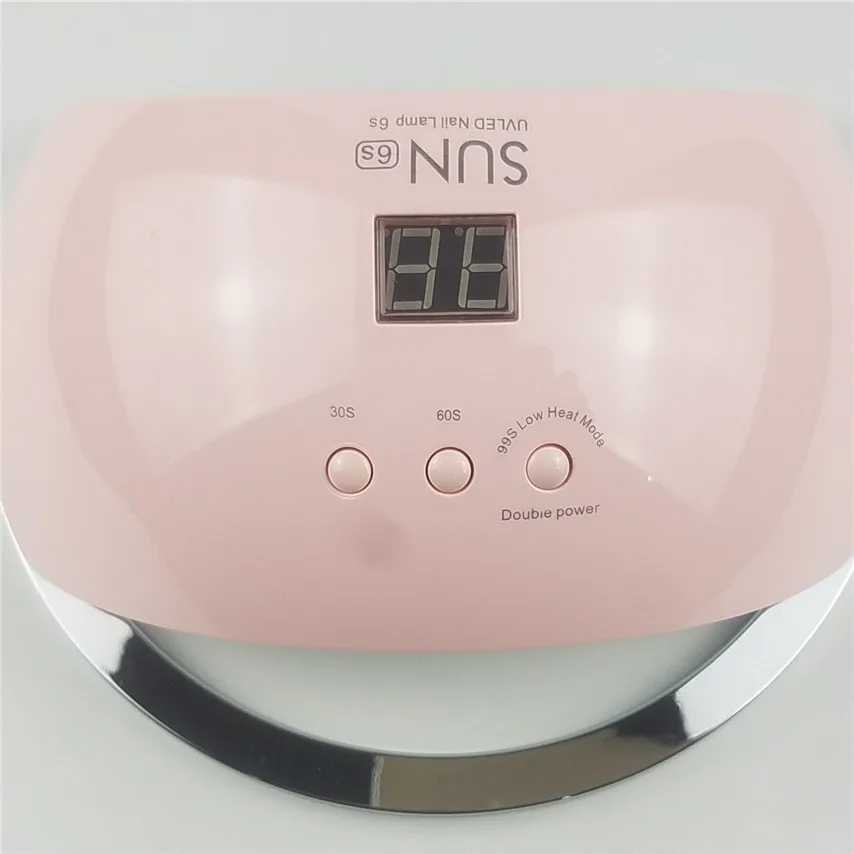 

Professional 48W Nail Dryer Double Light Nail Lamp Curing UV LED Gel Polish Sun6s UV Lamp Manicure With Timer 30S 60S 99s Tools