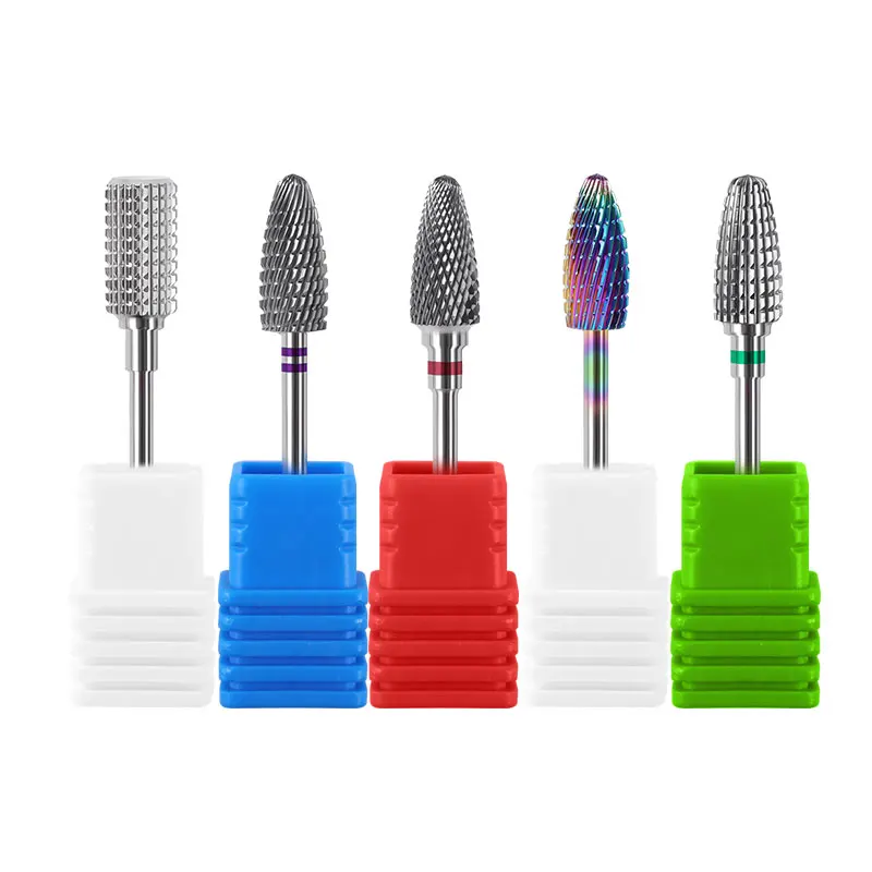 20 Types Tungsten Blue Rainbow Carbide Nail Drill Bit Electric Mills Cutter for Manicure Machine Files Accessories | Красота и
