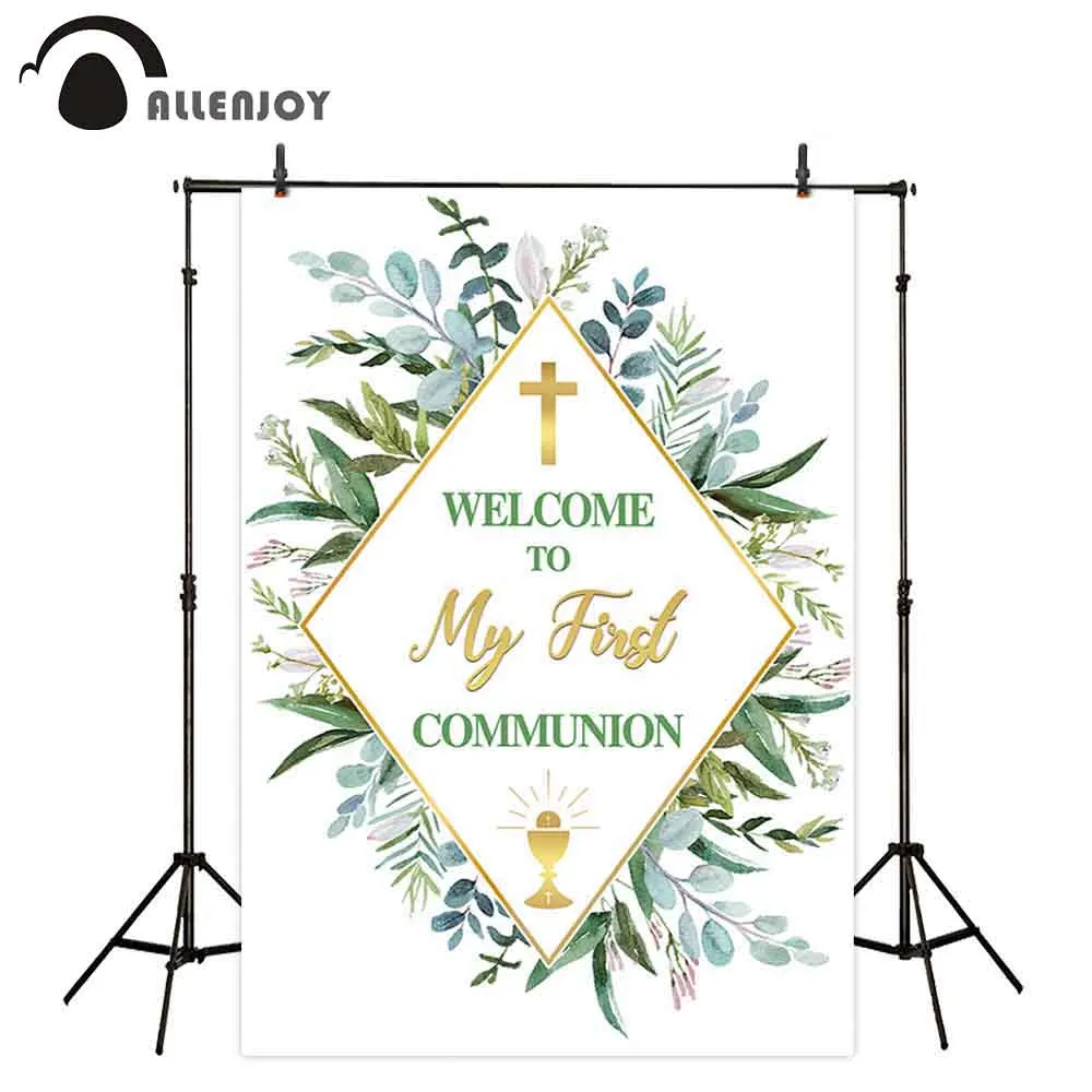 Allenjoy листья фотозонт Добро пожаловать платье для первого причастия на весну