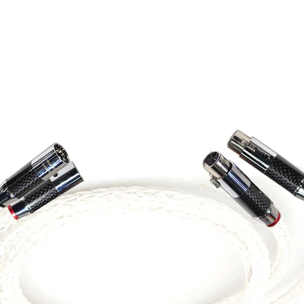 Thouliess пара HIFI 16 + 16AG 7nOCC посеребренный XLR аудиопровод Папа мама Hi EndCarbon Fiber 3pin