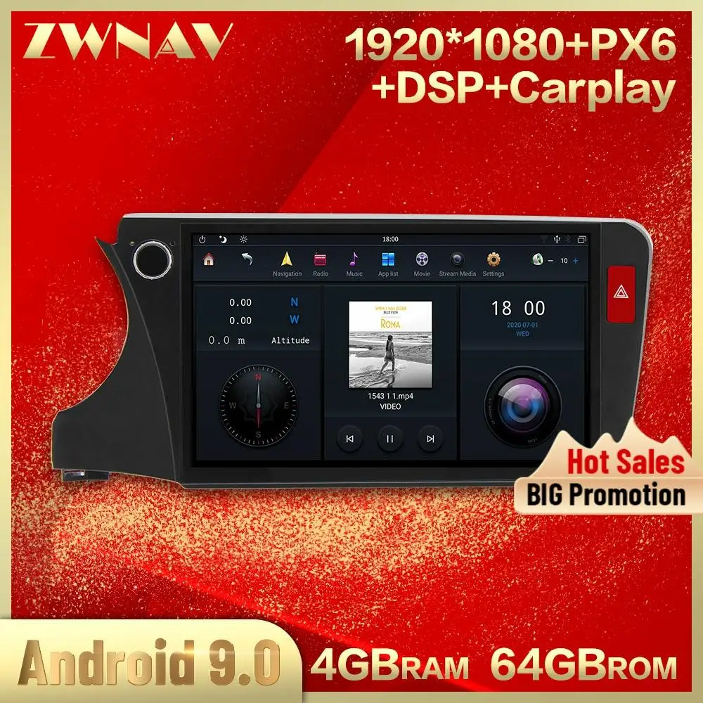4G + 64GB MAX PAD Android 9 0 автомобильный мультимедийный плеер потокового мультимедиа для