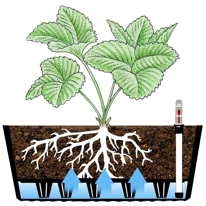 2 шт. пластиковые горшки для растений с индикатором уровня воды | Дом и сад