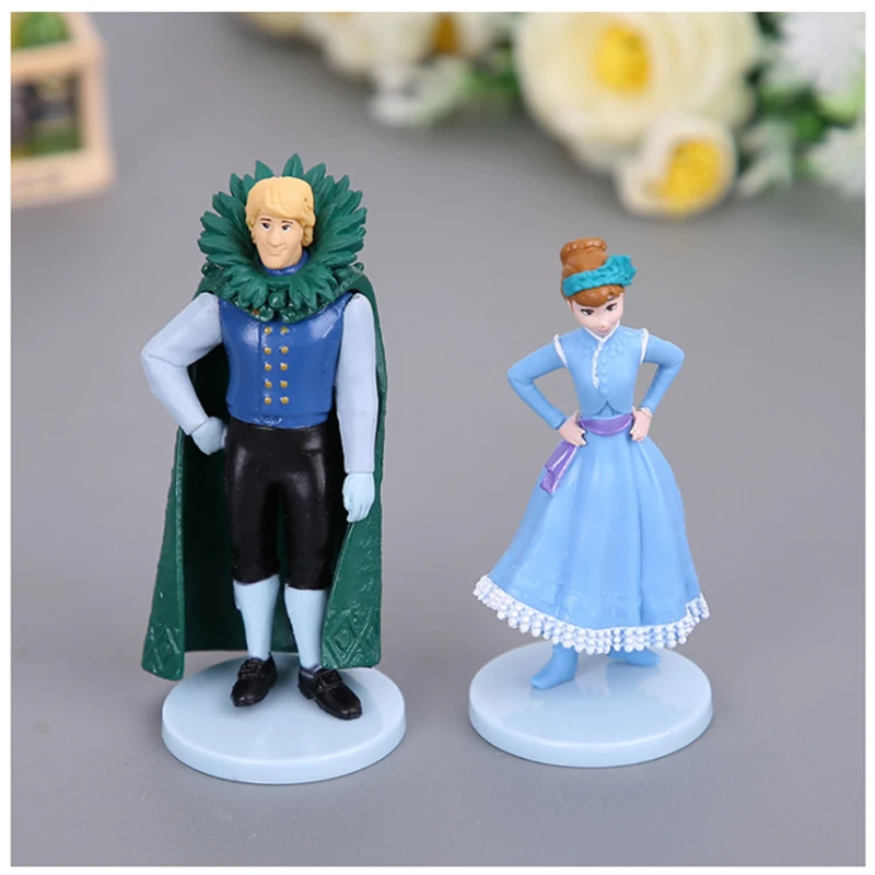 10 шт./компл. Disney Frozen2 аниме вокруг персонажей кукла игрушка Aisha Анна ПВХ Модель