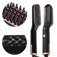 hair straightening irons beard grooming kit boy multifunctional men beard straightener styling hair comb brush