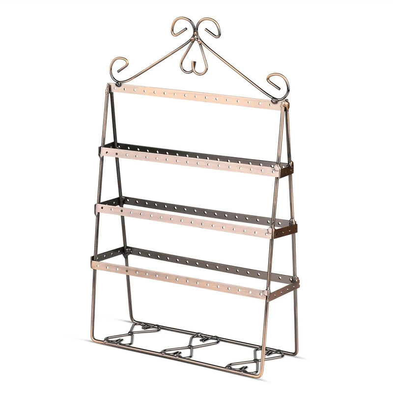 

112 Holes Metal Earrings Studs Display Rack Jewelry Display Bracket Earring Display Stand Holder Storage Earring Holder
