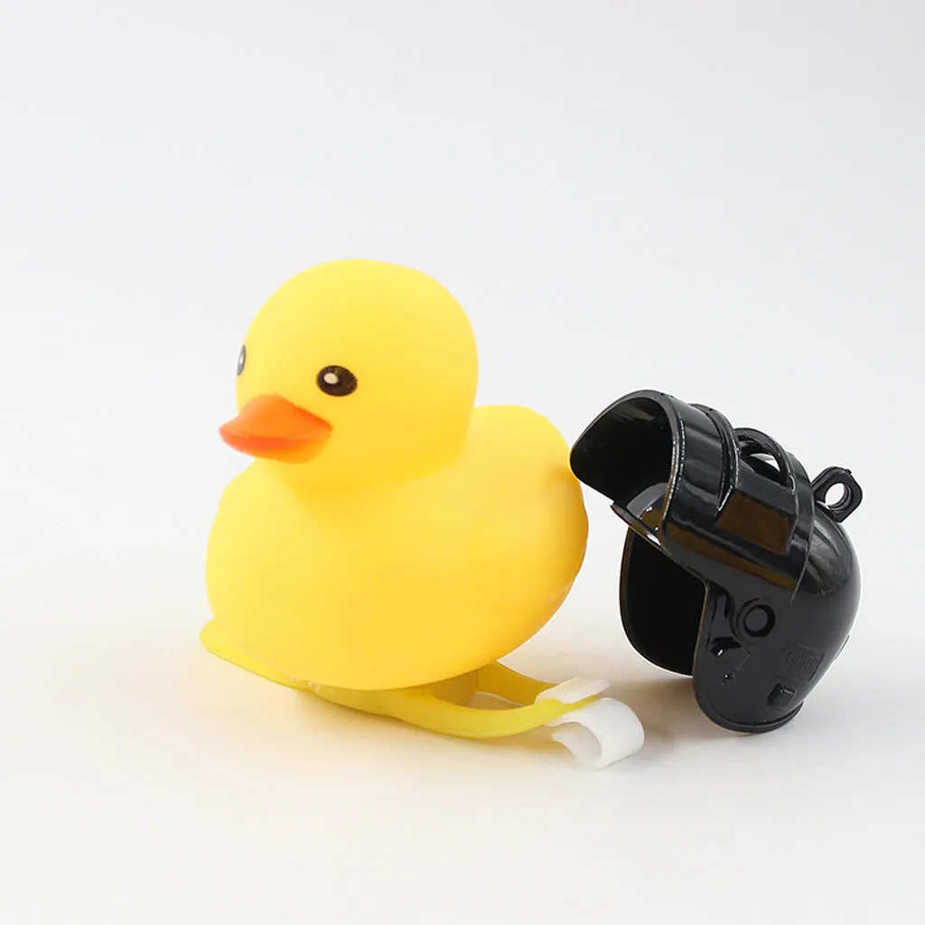 

Bicycle Bells Bike Handlebar Duck Head Light Cartoon Silica Gel Little Duck Shape Shining Bicycle Bell Bike Light