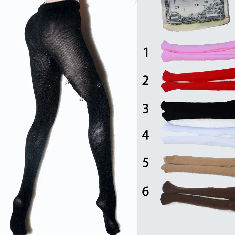 

1/6 Sexy Female Elastic Bottom Seamless Mesh Pantyhose Sock Clothes Accessories for 12" Action Figure Body