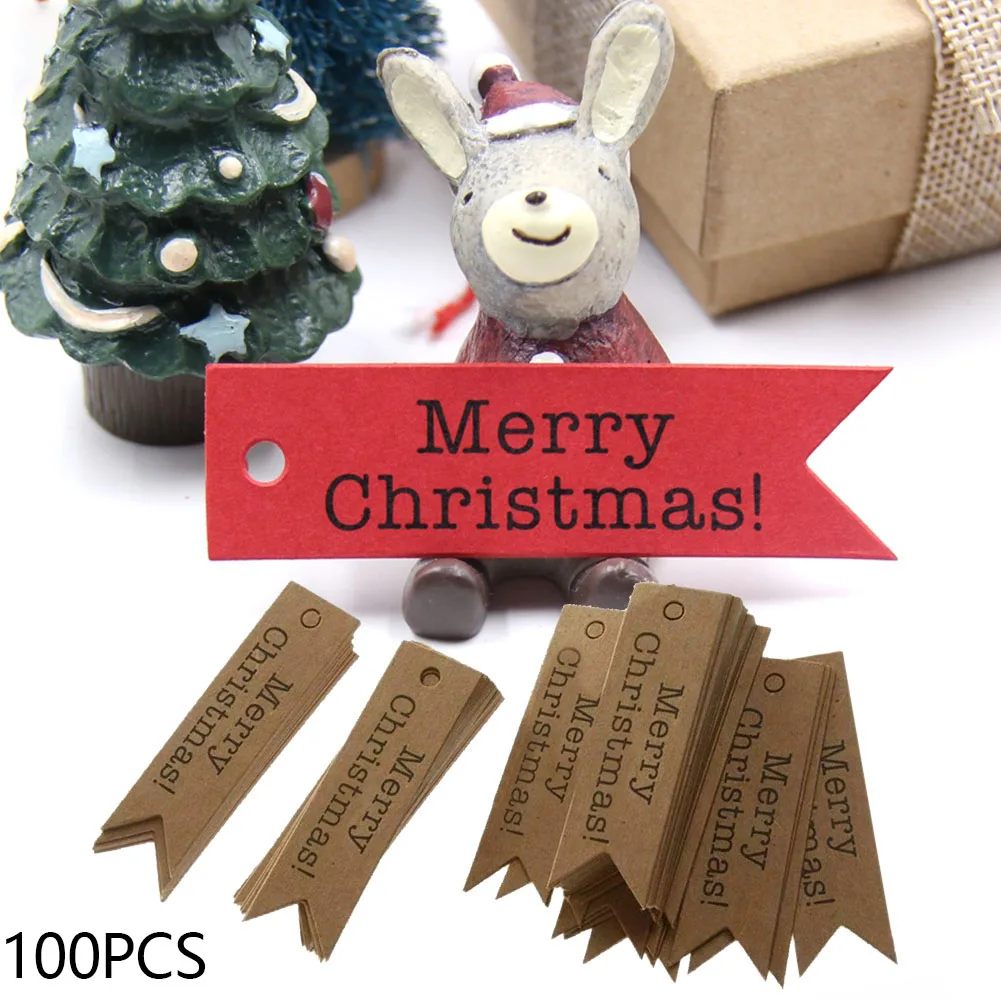 100 шт. Новое поступление винтажный стиль рождественский подарочные бирки разные