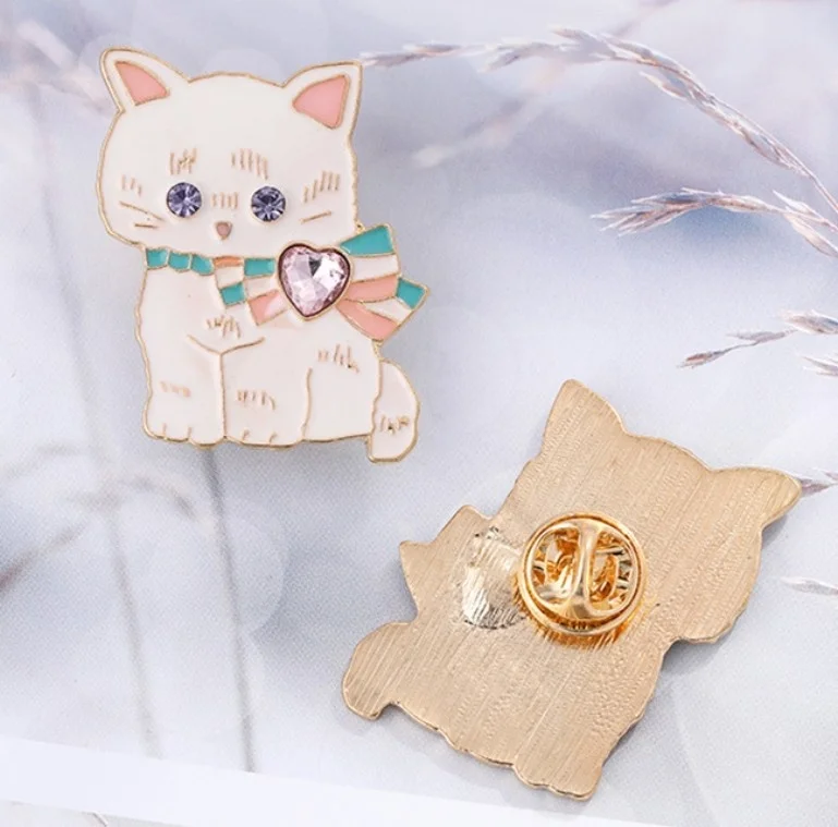 1 шт. милая японская мягкая брошь в виде кролика кота одежда шарф бутоньерка с
