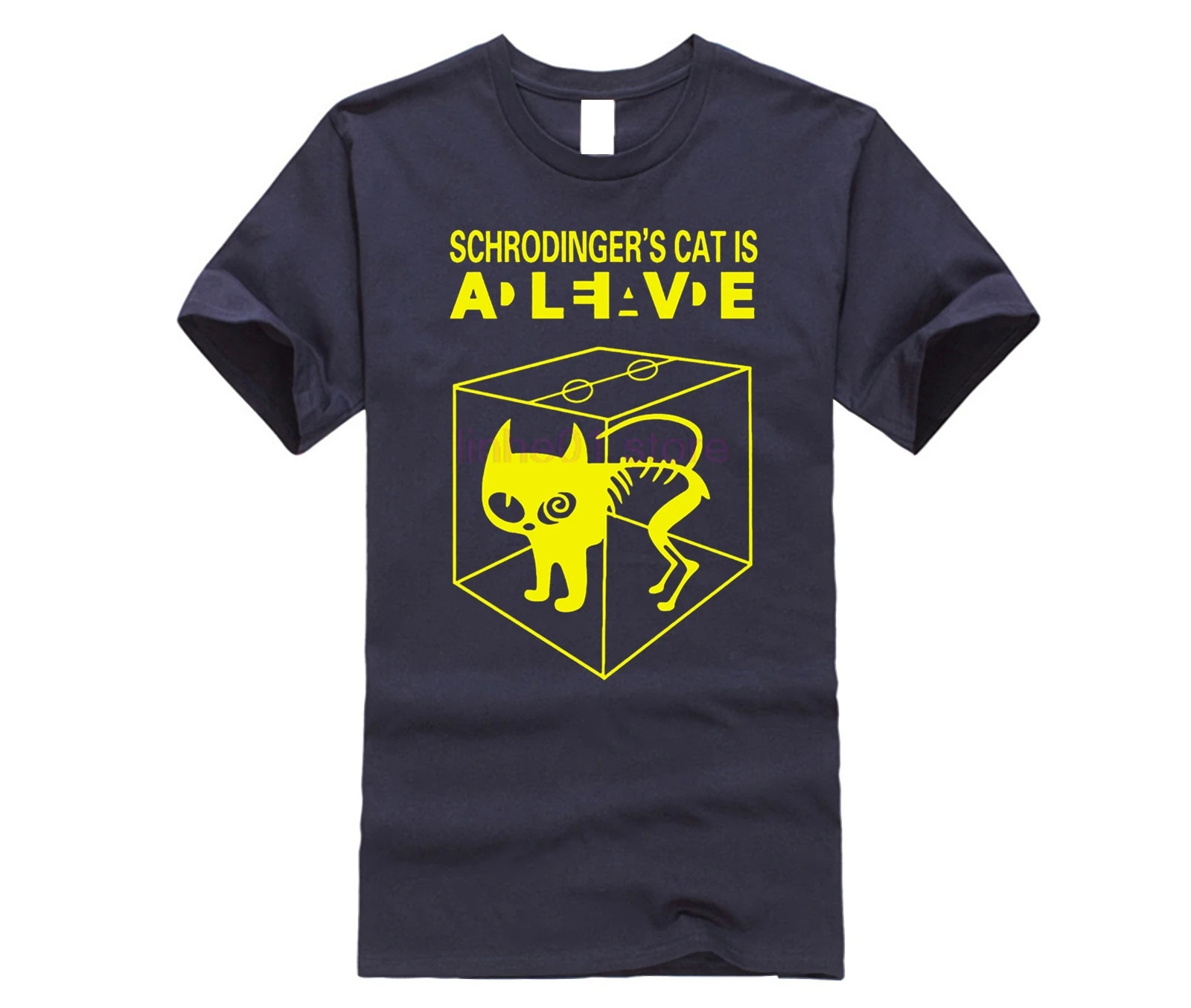 Schrodingers футболка с котом наука гик футболки для мужчин женщин комикс Шелдон Пешие