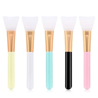 print your logo women fashion silicone facial face mask brush mask mud mixing brush tool 5 color soft women skin face care tool