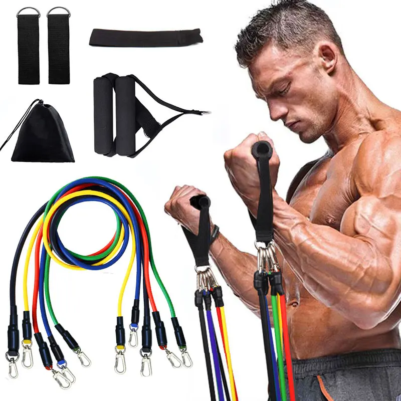 Комплект эластичных лент из латекса 11 шт./компл. эластичная лента для тренировок