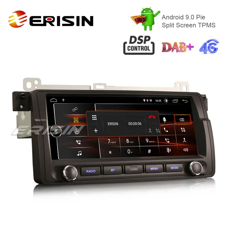 Erisin ES2906B 8 &quotHD Android 9 0 автомобильный стерео gps Sat Nav DAB + DSP для BMW 3er E46 318 M3 Rover75 MG ZT |