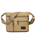 Горизонтальная Мужская холщовая сумка-мессенджер, деловая коллекция, дорожная сумка, мобильный телефон сумка, мужская сумка через плечо