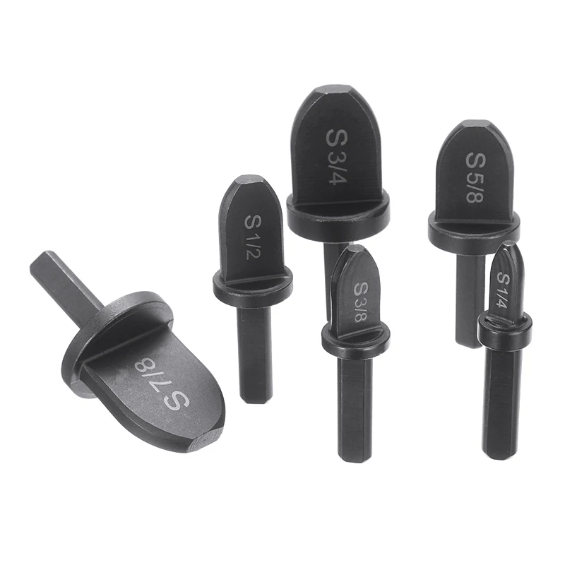 

6pcs Air Conditioning Copper Pipe Swaging Tool Drill Bits Tube Expander Drill Bit Set 7mm Triangular Shank 7/8''-1/4''