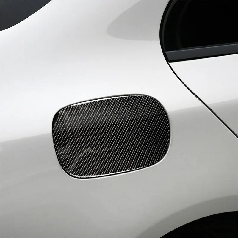 

Carbon Fiber Car Accessories Interior Gas Tank Cap Protective Decals Cover Trim Stickers For Merecedes-Benz C Class 2015-2018