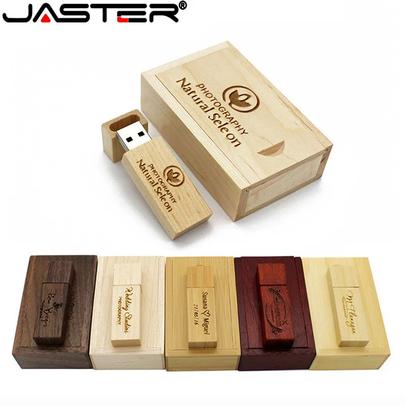 Usb флеш накопитель JASTER в деревянной коробке 4 64 Гб|USB флэш-накопители| |