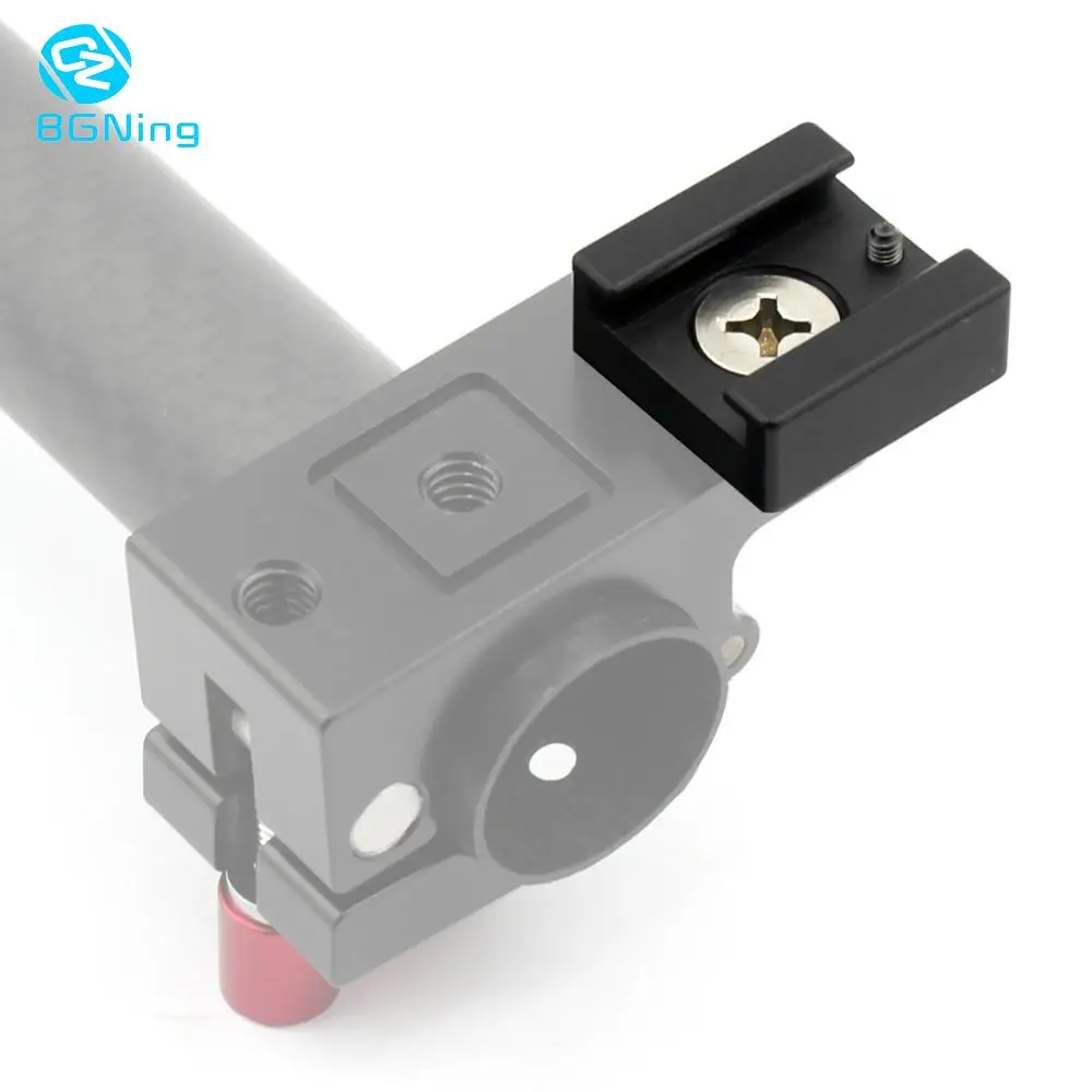 

BGNing Cold Shoe Mount Adapter Base with 1/4" Mounting Screw for DSLR Camera Cage Rig Microphone Studio Kit Accessories