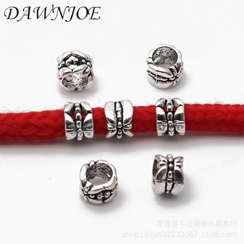 Винтажные бусины разделители с большим отверстием 5 мм 20 шт./лот аксессуары для