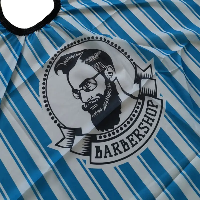 

Professional Stripe Hair Dressing Gown Anti-static Haircut Apron Barber Cape