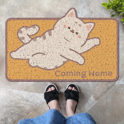 

Welcome Doormat Entrance Mat Hallway 6 Patterns Printed Anti-Slip Floor Mat Area Rugs Funny Custom Front Door Mat Carpet