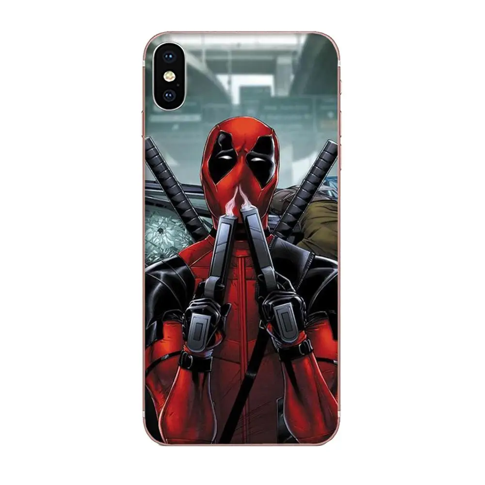 Милый чехол из ТПУ для Xiaomi Redmi Note 2 3 3S 4 4A 4X 5 5A 6 6A Pro Plus Marvel Deadpool|Чехлы-накладки| |