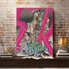 Причудливый Джоджо из SBR аниме стальной шар, Картина на холсте, Декор, настенные картины для спальни, дома, гостиной, украшения, принты, плакат