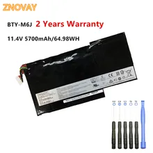ZNOVAY BTY-M6J Laptop Battery For MSI GS63VR GS73VR 6RF-001US 9N793J200 BP-16K1-31 Tablet PC MS-17B1 MS-16K2 11.4V 64.98WH