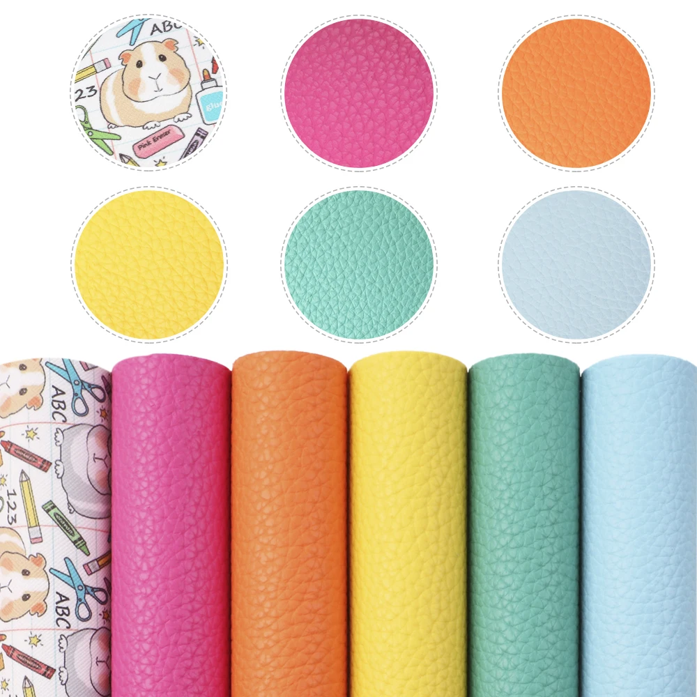 

Back to School Faux Leather Assorted Set ,DIY Handmade Materials for Making Home Textile Earring Hair Bows Crafts,1Yc10557