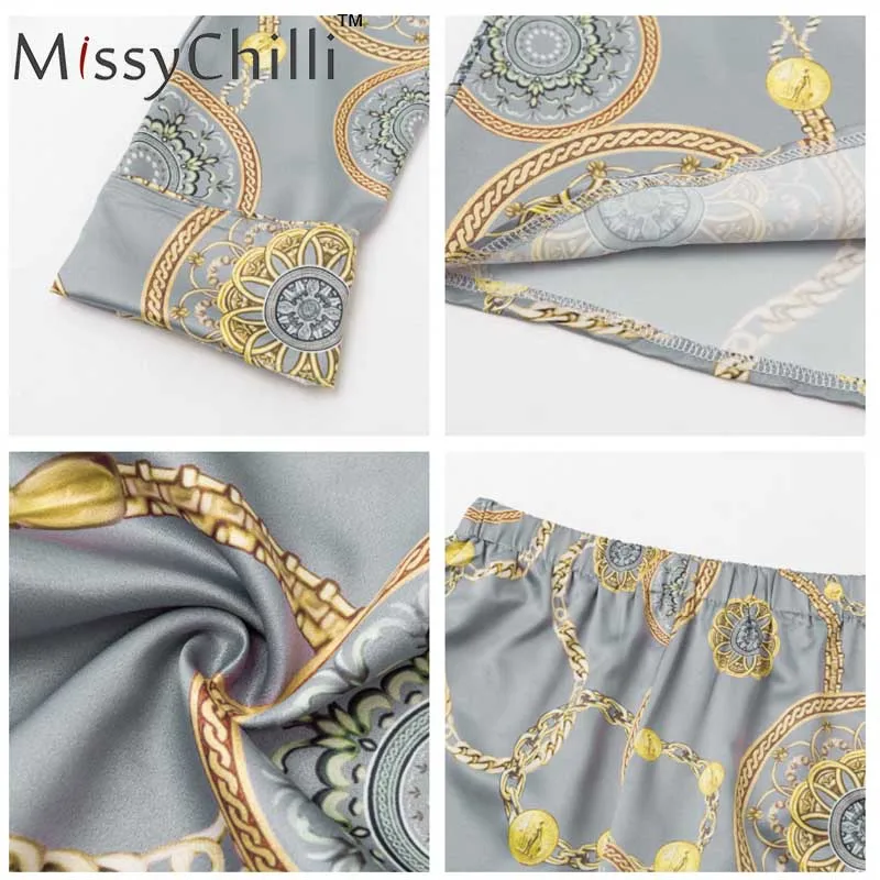 Женский атласный комбинезон MissyChilli винтажный с цветочным принтом поясом и