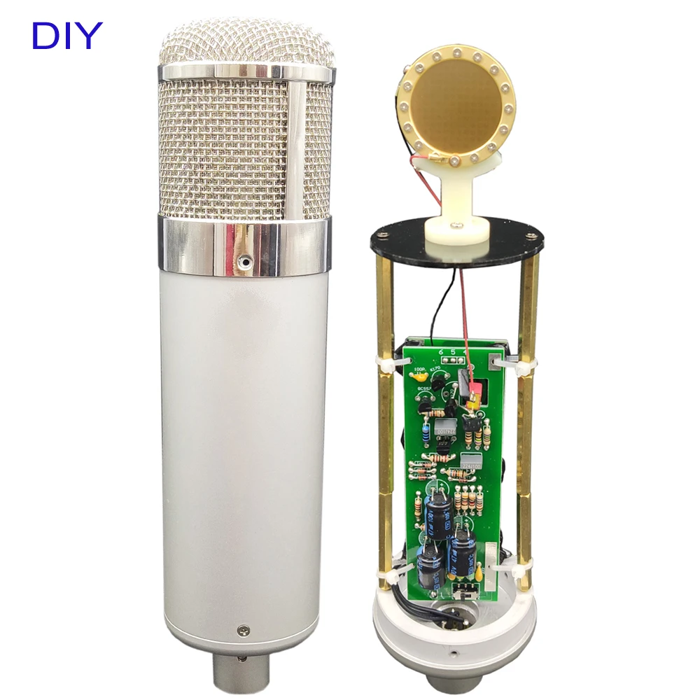 Фото DIY MA-U47 Конденсаторный микрофон Музыкальная запись 34 мм Большая диафрагма Капсула Кардиоид Высокое качество №1