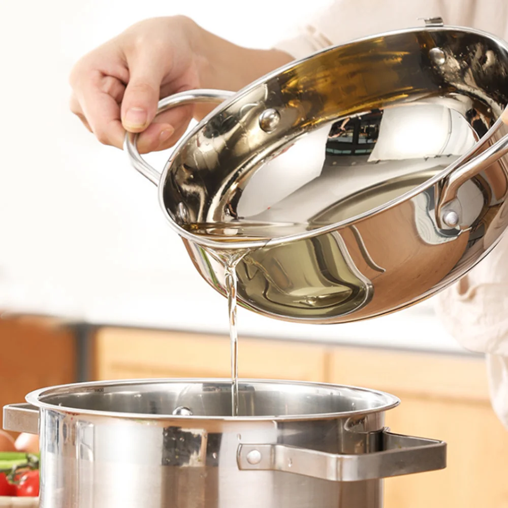 Newest Japanese Deep Frying Pot with a Thermometer and Lid 304 Stainless Steel Kitchen Tempura Fryer Pan Cooking Tools | Дом и сад