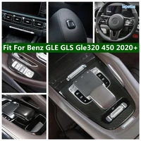 carbon fiber interior mouldings for mercedes benz gle gls gle320 450 2020 2021 seat headrest button window switch cover trim