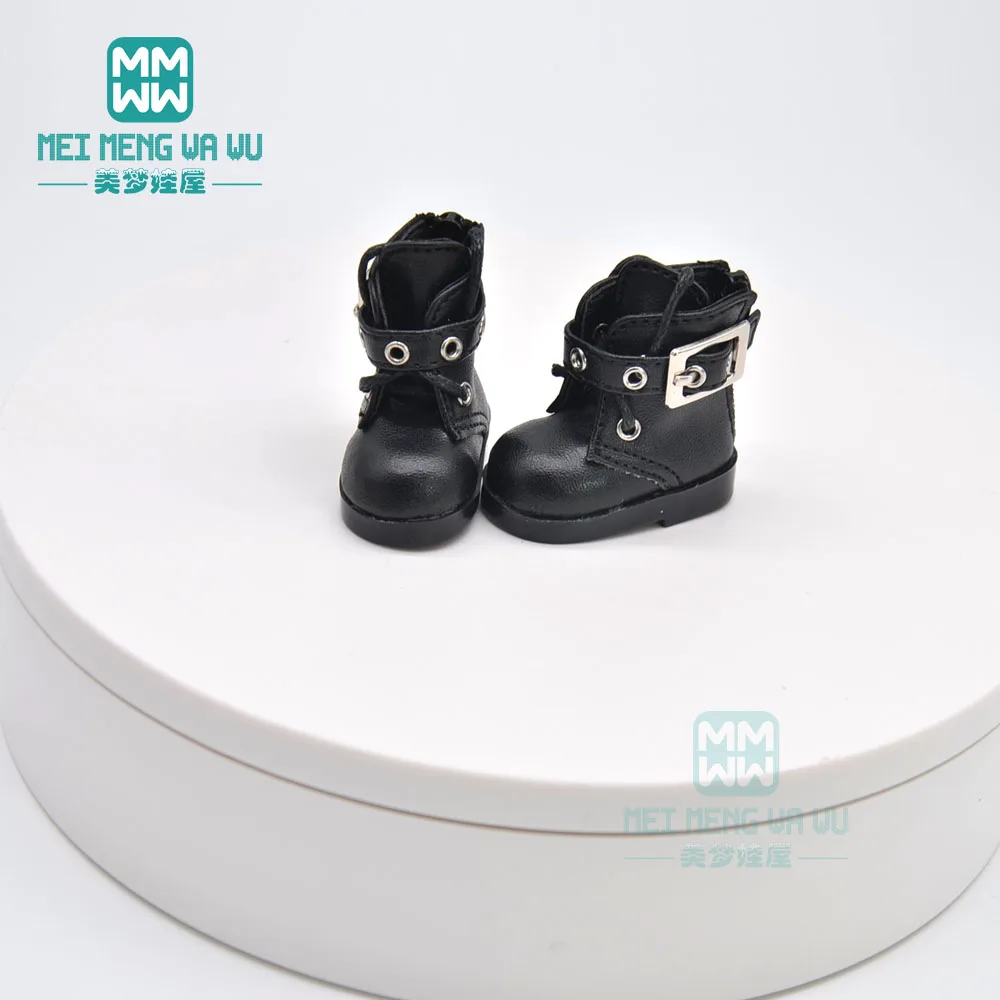 5 см * 2 6 1/6 BJD обувь для девочек YOSD MYOU кукольная на толстом каблуке черные белые