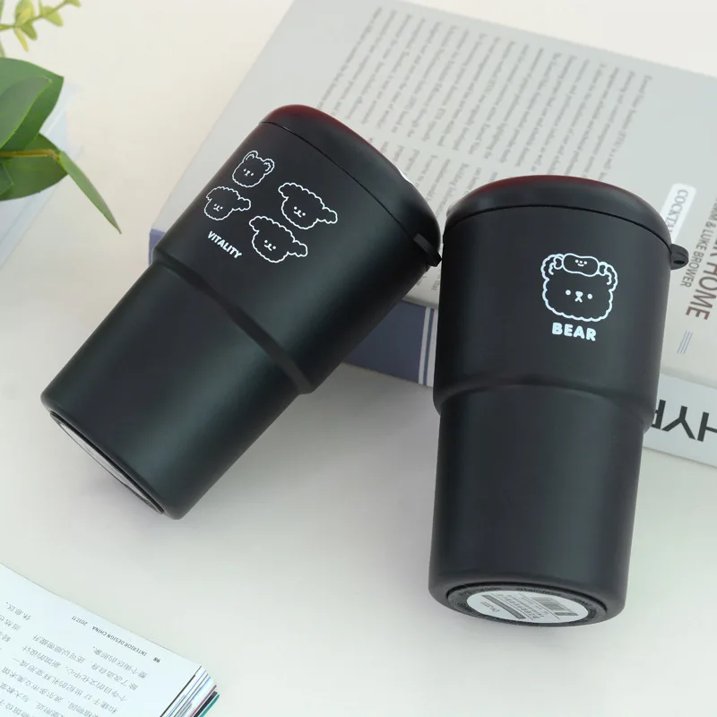 

Fashion art car leakproof curly friends cartoon printing mark of stainless steel vacuum cup coffee milk