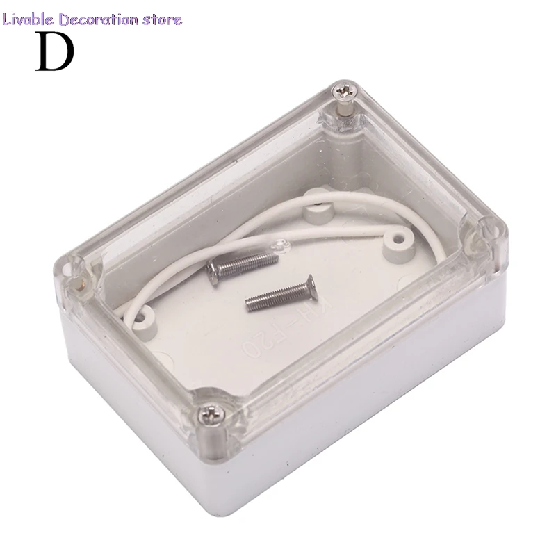 

Прозрачный/белый водонепроницаемый пластиковый чехол для электронных инструментов, 4 вида, 85x58x33 мм