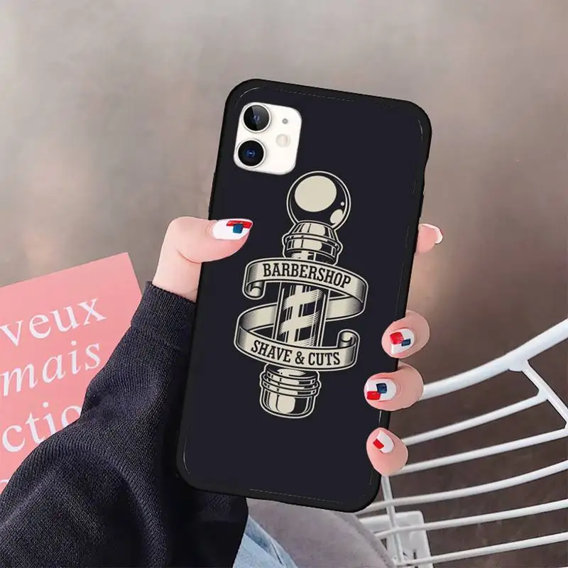 

Barber Shop Hair Stylist art Phone Case for iPhone 11 12 pro XS MAX 8 7 6 6S Plus X 5S SE 2020 XR